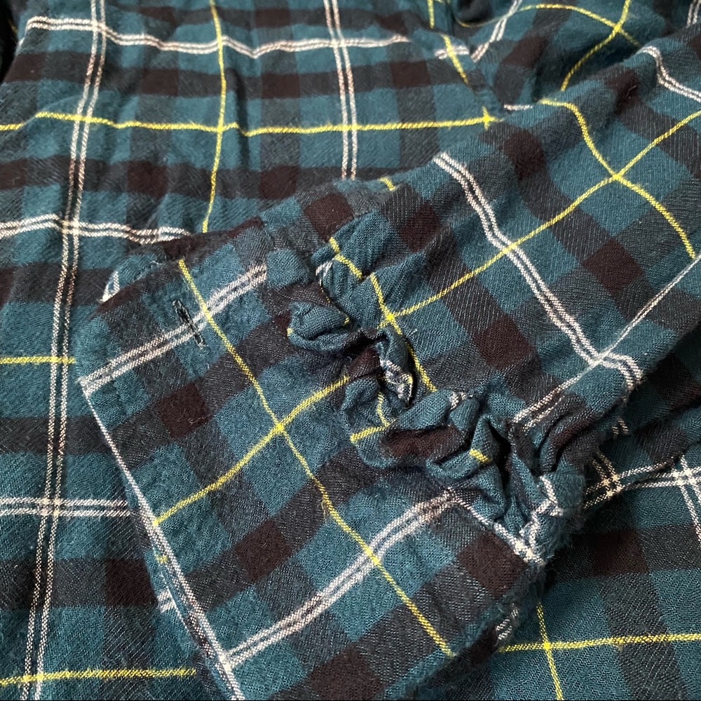 Banana Republic Green Plaid Button Up Shirt - Picture 4 of 5